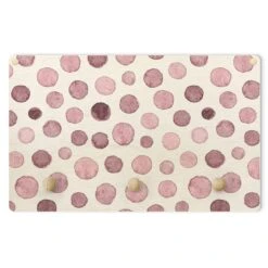 Kindergarderobe Holz - Aquarell Blasen In Altrosa In Rosa