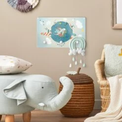 Kindergarderobe Holz - Buntes Treiben Auf Dem Meer In Blau 11 Kindergarderobe Holz - Buntes Treiben Auf Dem Meer In Blau -Limango wallart kindergarderobe holz buntes treiben auf dem meer in blau 3