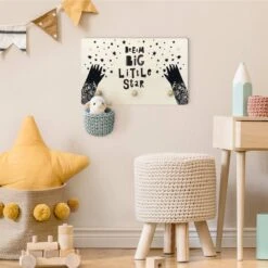 Kindergarderobe Holz - Dream Big Little Star Mit Blumen Schwarz In Schwarz 10 Kindergarderobe Holz - Dream Big Little Star Mit Blumen Schwarz In Schwarz -Limango wallart kindergarderobe holz dream big little star mit blumen schwarz in schwarz 2