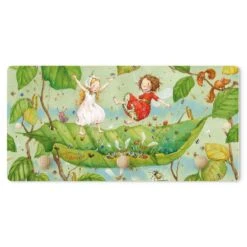 Kindergarderobe Holz - Erdbeerinchen Erdbeerfee - Trampolin In Grün