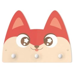 Kindergarderobe Holz - Herr Fuchs In Orange