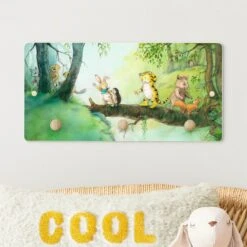 Limango 15 Limango -Limango wallart kindergarderobe holz kleiner tiger baumbrucke in grun 1