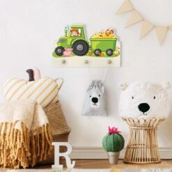Kindergarderobe Holz - Landjunge Traktor In Grün 11 Kindergarderobe Holz - Landjunge Traktor In Grün -Limango wallart kindergarderobe holz landjunge traktor in grun 3