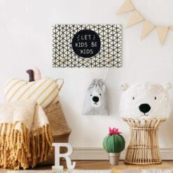 Kindergarderobe Holz - Let Kids Be Kids Mit Gitter Schwarz In Schwarz-Weiß 11 Kindergarderobe Holz - Let Kids Be Kids Mit Gitter Schwarz In Schwarz-Weiß -Limango wallart kindergarderobe holz let kids be kids mit gitter schwarz in schwarz weiss 3
