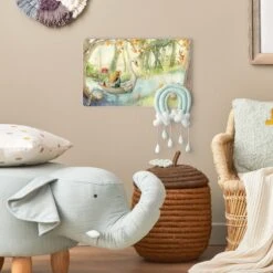 Kindergarderobe Holz - Lilia - Im Schwanenboot In Bunt 11 Kindergarderobe Holz - Lilia - Im Schwanenboot In Bunt -Limango wallart kindergarderobe holz lilia im schwanenboot in bunt 3