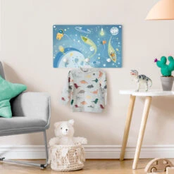 Kindergarderobe Holz - No.MW16 Buntes Weltraumtreiben In Blau 10 Kindergarderobe Holz - No.MW16 Buntes Weltraumtreiben In Blau -Limango wallart kindergarderobe holz no mw16 buntes weltraumtreiben in blau 2