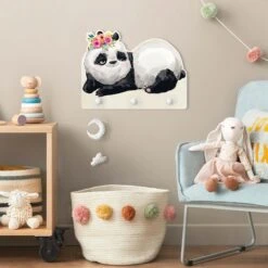 Kindergarderobe Holz - Panda Brian In Schwarz 10 Kindergarderobe Holz - Panda Brian In Schwarz -Limango wallart kindergarderobe holz panda brian in schwarz 2