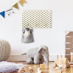 Kindergarderobe Holz - Schwarze Punkte Muster In Schwarz -Limango wallart kindergarderobe holz schwarze punkte muster in schwarz 3